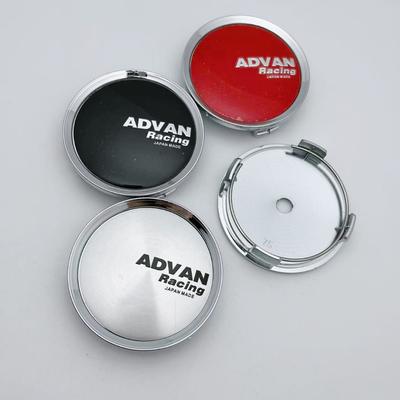 4pcs 75mm ADVAN Racing Logo Emblem Badge Car Wheel Center Caps Wheels Hub Cap Hubcaps Auto Rim Cover Replace Car Accessories