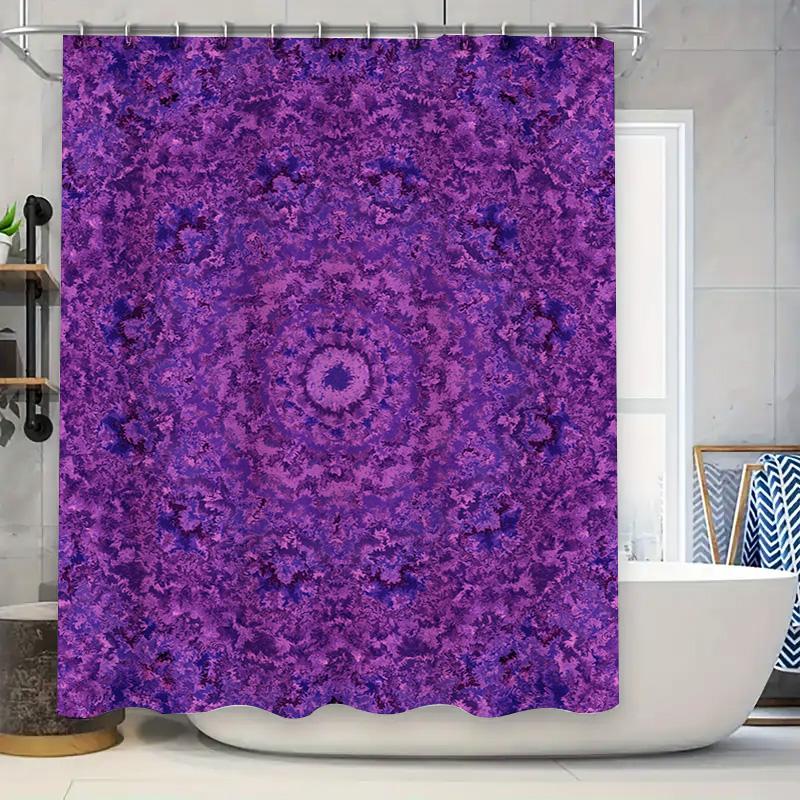 Underwater Marine Life Shower Curtain with Jellyfish Printed in Multicolored Blue Pink Purple Home Decor Bathroom Liner Waterpro 90x180cm