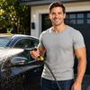 Handheld High Pressure Washer Gun with Adjustable Nozzle and Connector for Cleaning Vehicles Outdoor Surfaces and Garden Tools