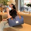 Lightweight contrasting strap shoe compartment model short-distance outinghandbag dry and wet separation casual fitness bag can be set with a pull rod