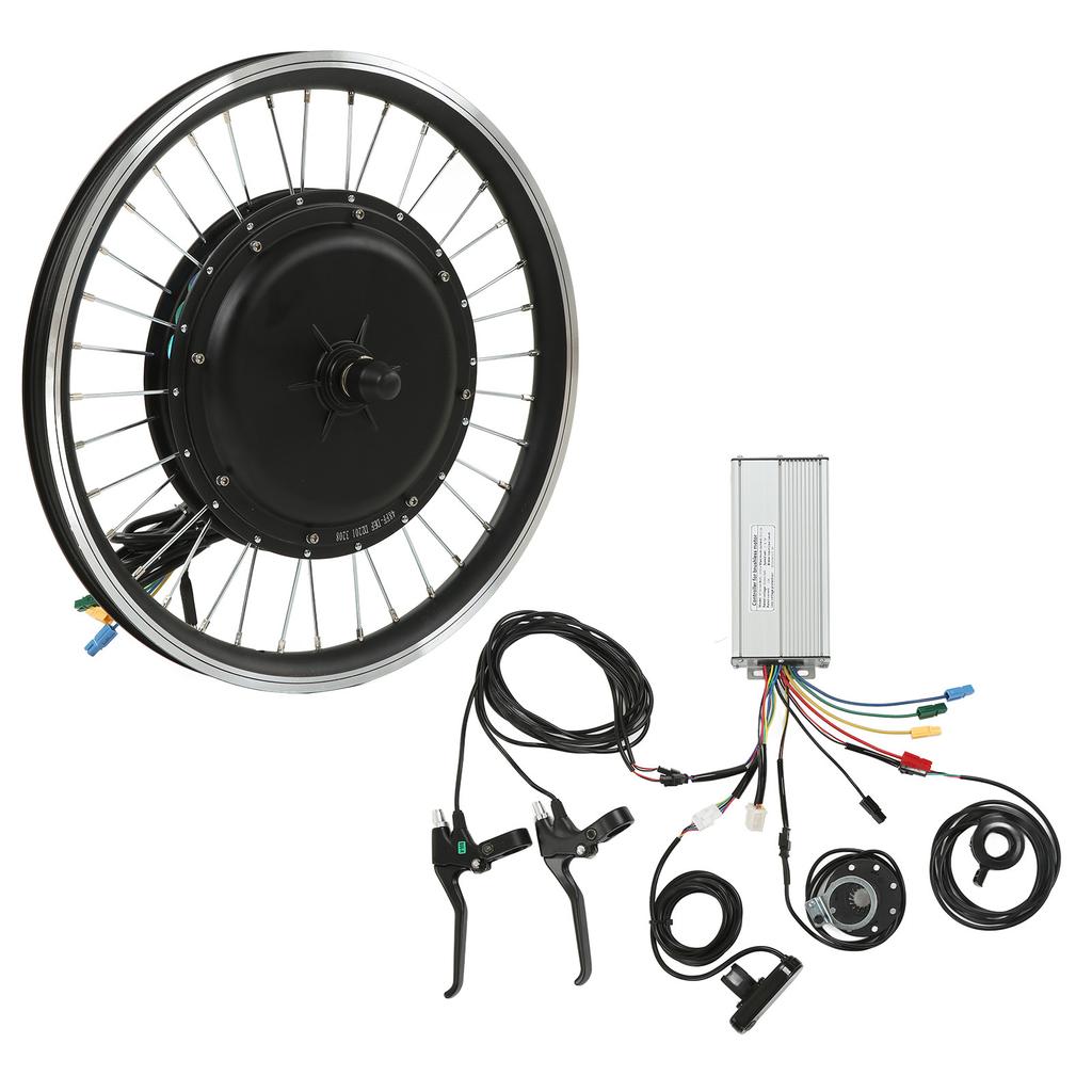 48V 1000W Electric Bike Kit Front Wheel Motor Controller Thumb Throttle Brake Panel LCD5 Display for Mountain Bike