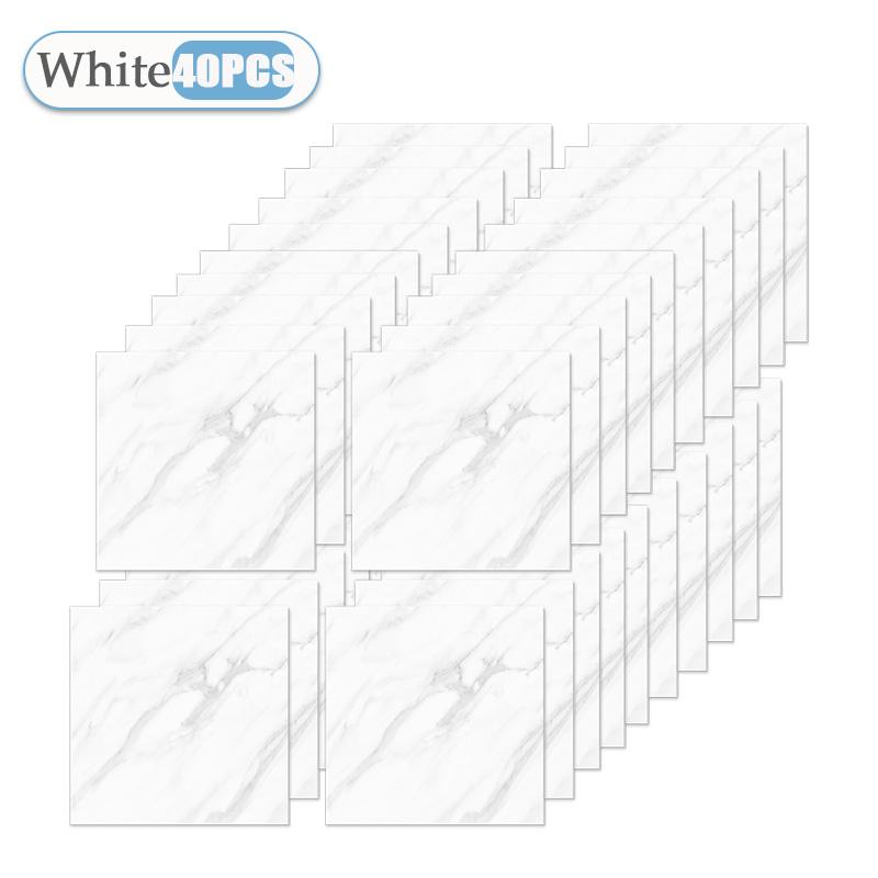 10-50PCS Marble Style Floor Stickers Thickened Self-adhesive Flooring Wear-resistant PVC Flooring Stickers Household Floor Mats