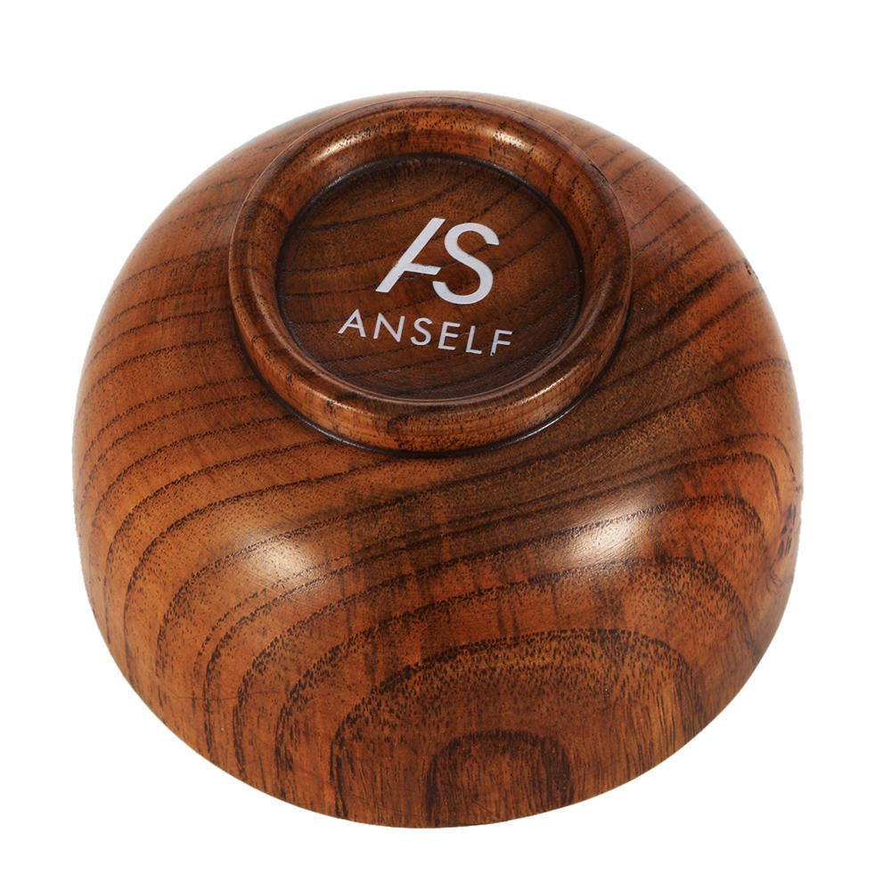 Anself High Quality Wooden Shaving Brush Bowl Shave Cream Soap Cup Male Face Cleaning Soap Mug