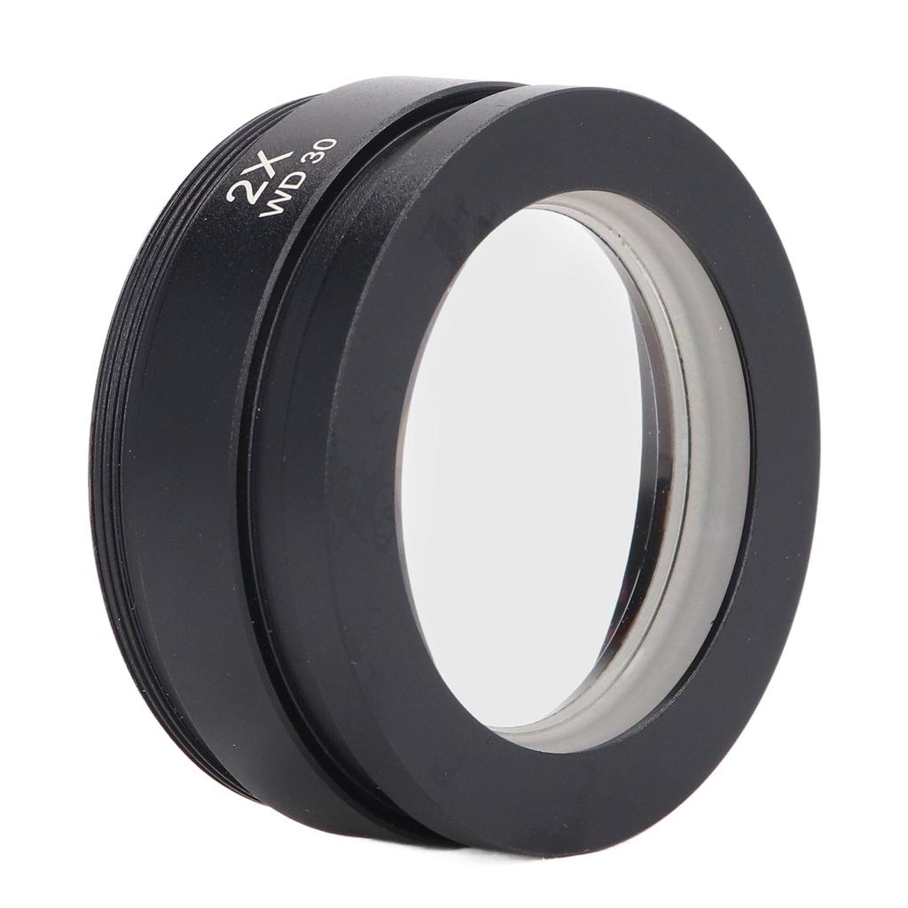 Hjelpeobjektiv Aluminiumlegering 2X Tilbehør for Stereomikroskop WD30