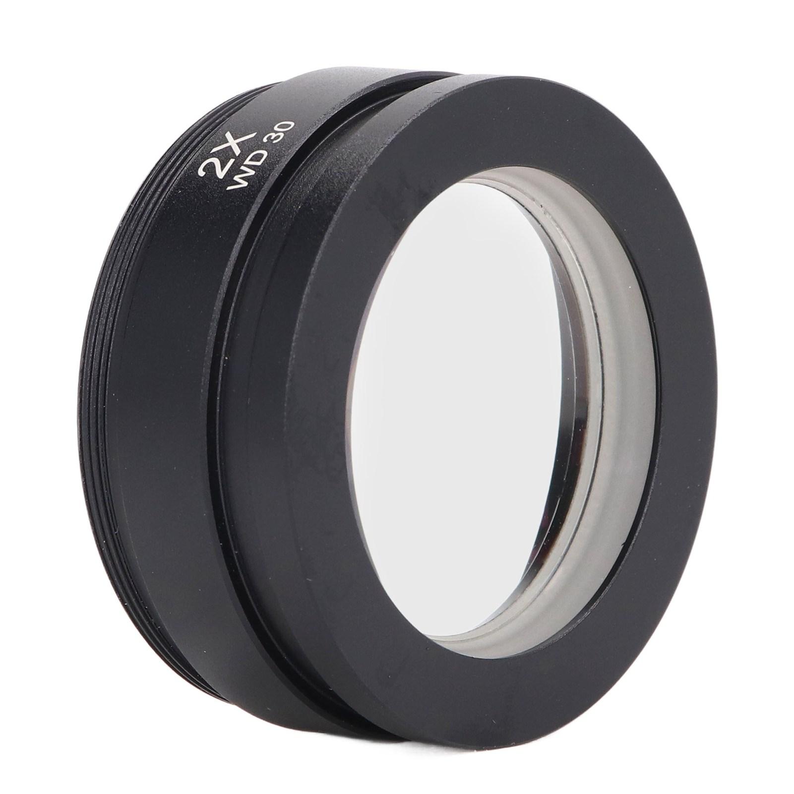 

Auxiliary Objective Lens Aluminium Alloy 2X Accessory for Stereo Microscope WD30
