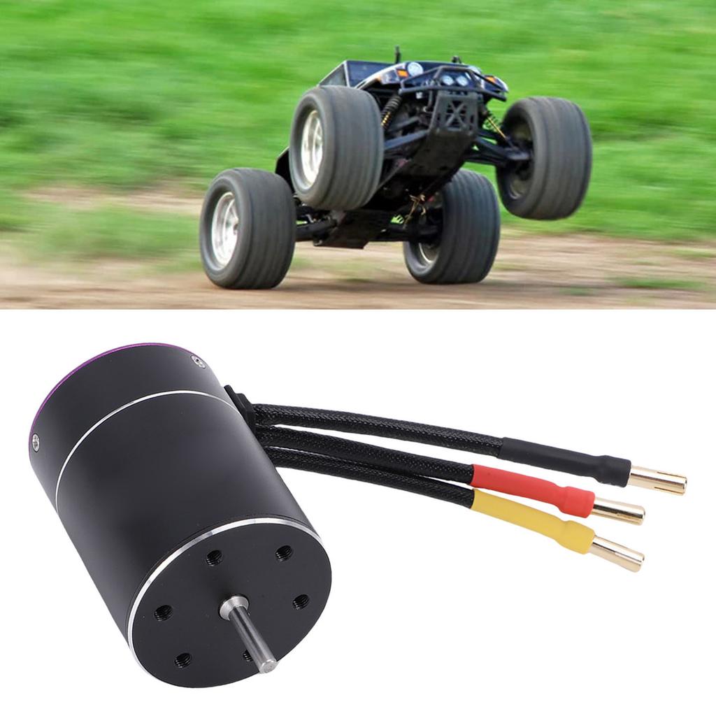3650 4300KV Brushless Motor 3.17mm Shaft High Speed Motor for RC Car Boat Update Parts Purple Black