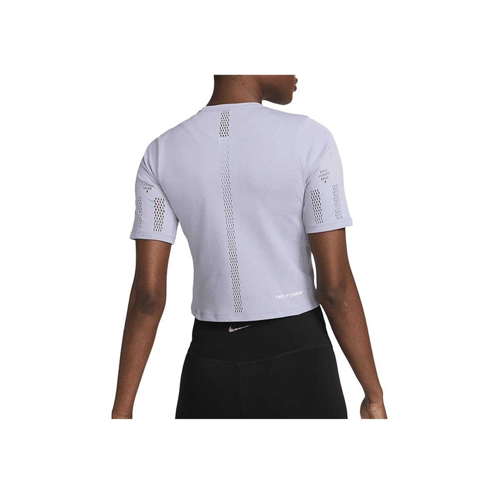 Nike Casual Training Breathable Short Sleeve T-Shirt Women Tops Lavender DV9170-519