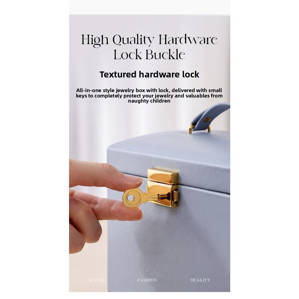 Schmuckaufbewahrung Dreischichtige Schubladen-Schmuckschatulle Multifunktionale Halsketten-Aufbewahrungsbox Neue Artikel