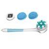 Electric Body Brush with 4 Attachments IPX7 Waterproof Detachable Long Handle Rechargeable Back Brush for Facial Cleansing Brush