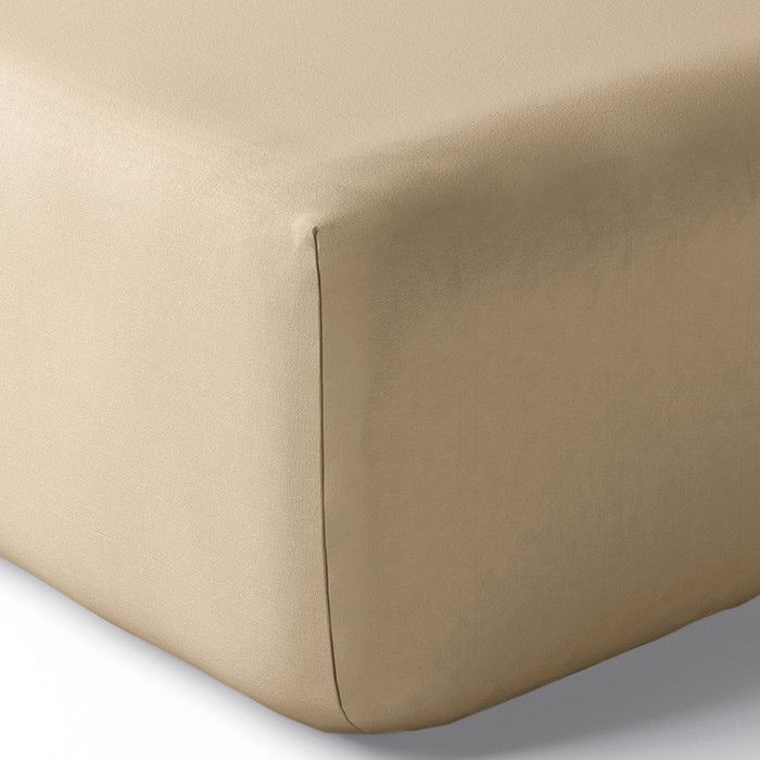 Drap housse percale "Julian" avec bonnet 35 cm toutes dimensions Coton Pur - Julian Lin - 90 x 190 cm bonnet de 35 cm