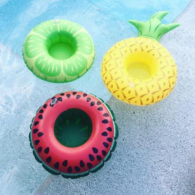 Inflatable Drink Holders Swimming Pool Drink Cup Stand Holder Float Toy Coasters For Beverage Bottle Kids Toys Pool Party Toys