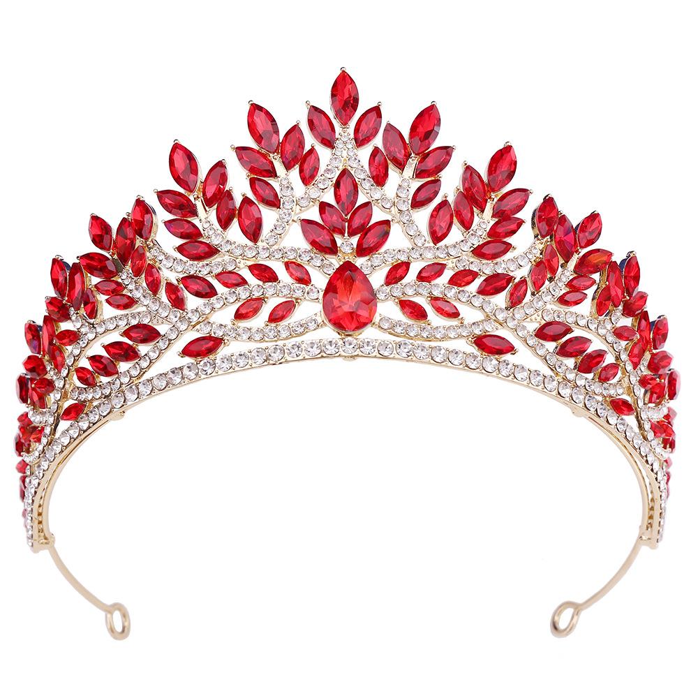 Baroque Crystal Crown for Women Tiaras Bride Wedding Dress Crown Hair Jewelry Princess Queen Party Birthday Headdress Bridal