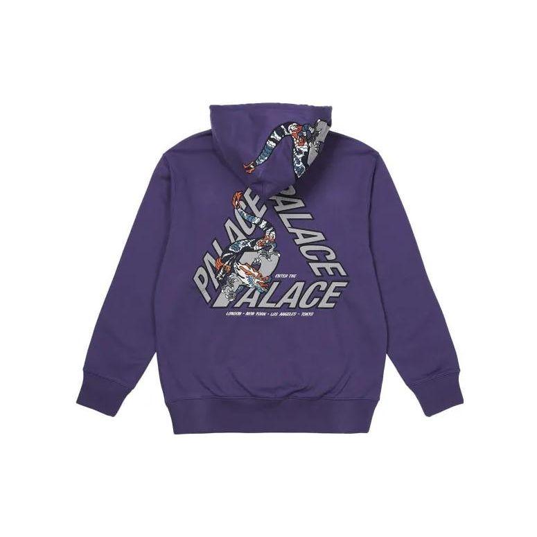 Palace Dragon P-3 Hood Purple Men Tops P23CS066