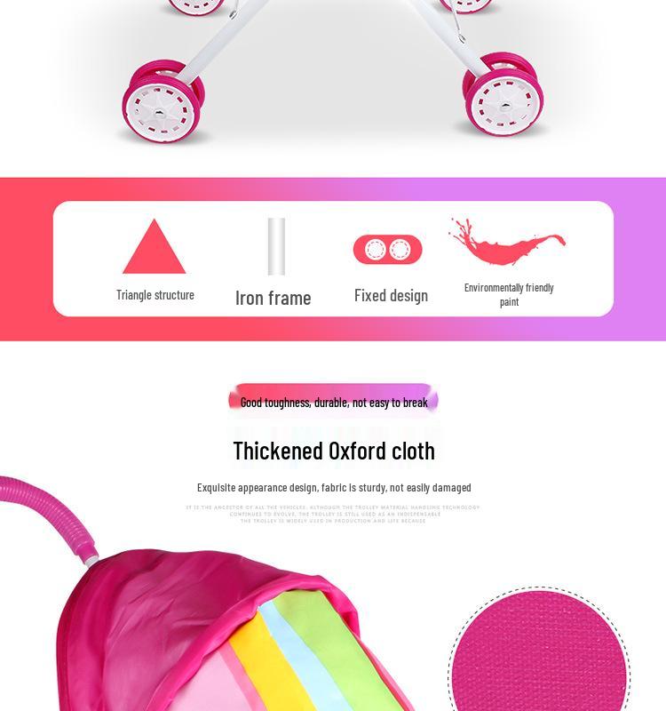 Children's Playhouse with Doll & Stroller Set