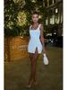 2026 European & American Sequin Spaghetti Strap Backless Party Dress