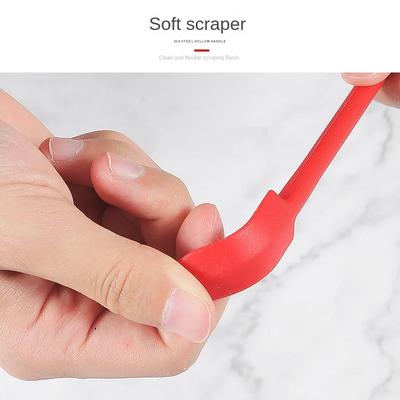 Spatel Kosmetik Auslöffellöffel Mini Silikon Doppelkopf Klein Scharfer Schaber Butter Marmelade Schablöffel 3-teiliges Set Schaben