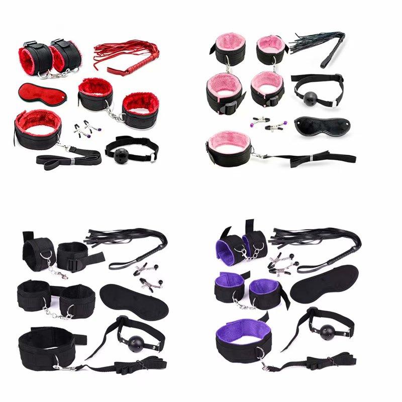 19pcs Adult Toys Fun Bed Game Fetish Restraints Play Set Binding Games Toys For Couple