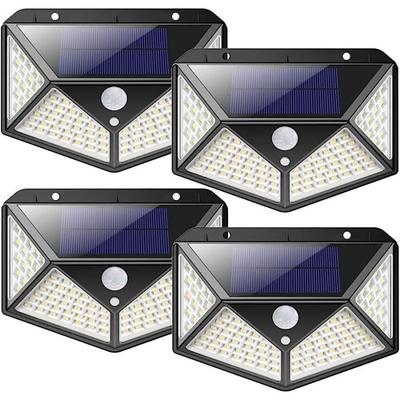 Solarlampe - RUMOCOVO - 4er-Set - 100 LED - 2200 mAh - Bewegungsmelder