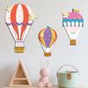 3 Pcs Hot Air Balloon Wall Decor Boho Wooden Nursery Wall Art for Living Room Bedroom Hallway Baby Shower Home Decor