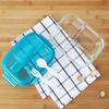 LOCK&LOCK 3-Compartment Heat-Resistant Glass Lunch Box with Utensils
