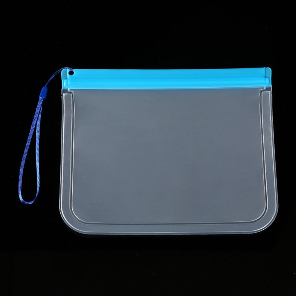 

5PCS EVA Travel Passport Bag Transparent Card Ticket Phone Holder Portable Makeup Wash Bag Wallet синий