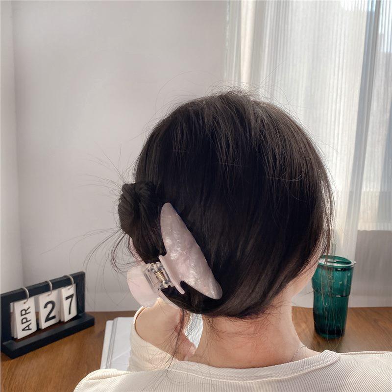 Neue Koreanische Acryl-Haarklammern für Damen, Jelly-Farben Mode Haarfänger, Rutschfeste Große Haifischklammern