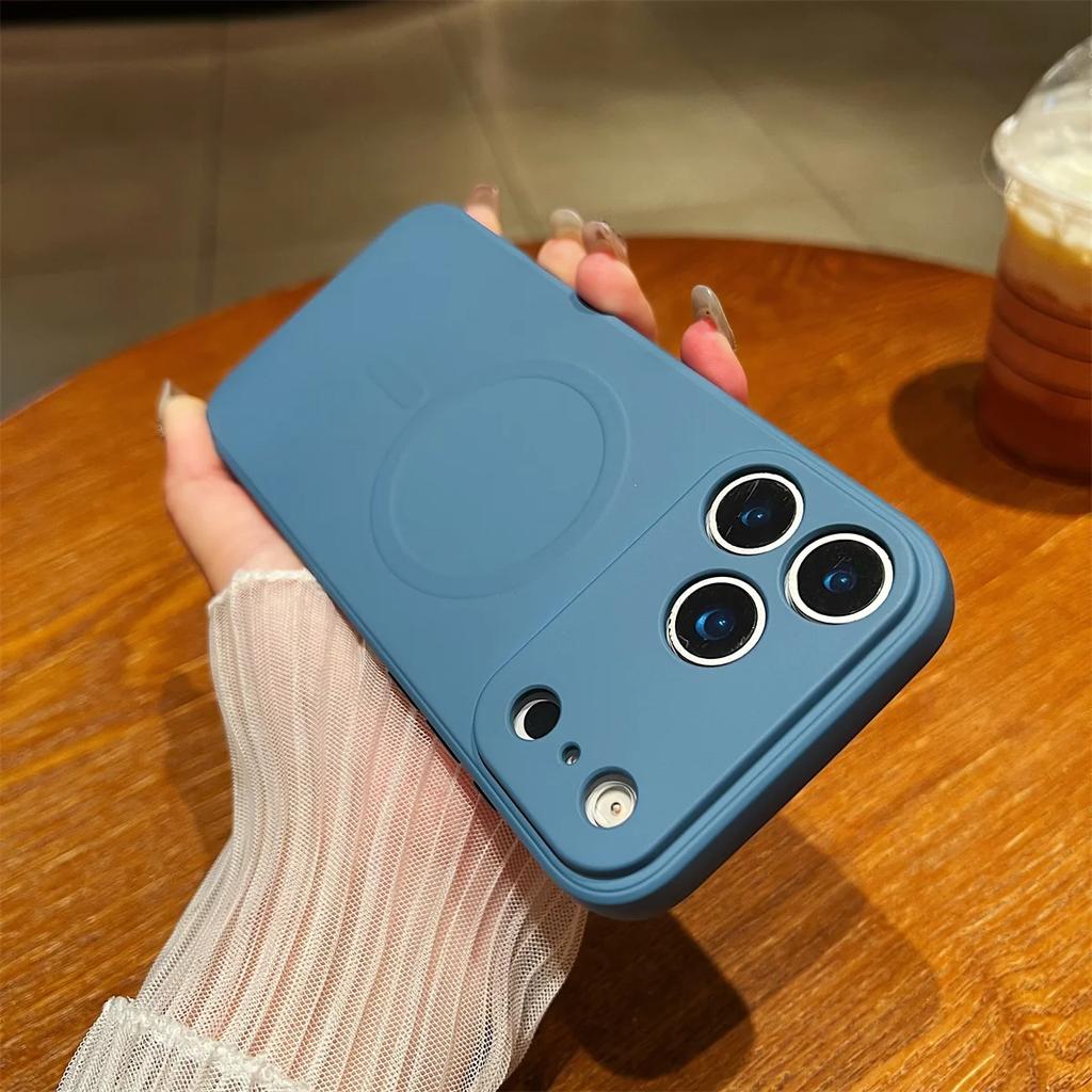 Silicone Magnetic for Magsafe Phone Case for APPLE IPhone 17 Air 16 15 Plus 14 13 12 11 Pro Max Wireless Charge Protective Cover