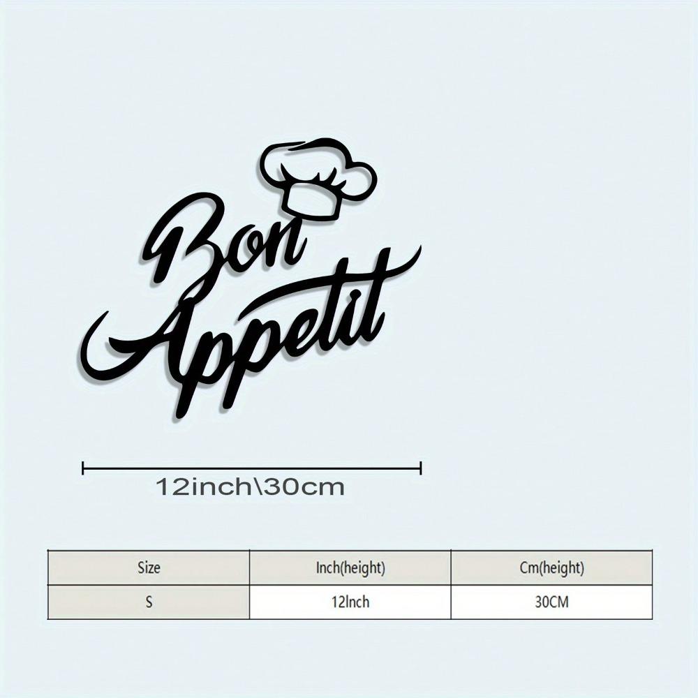 

Vintage Style Metal Wall Art Black Iron Sculpture Kitchen Decor for Dining Room 25x30