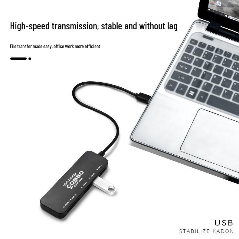 Model 2.0 USB Hub: Five-in-One Card Reader & High-Speed SD Transmission Dock for Mobile & Computer