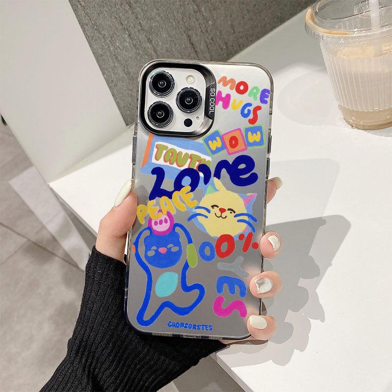 Creative and Personalized Graffiti Phone Case for IPhone 16, Apple 15, Promax Protective Case 14, All Inclusive 13