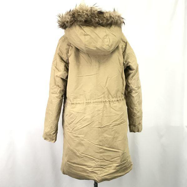 Adam Et Rope 80% Down Coat Outer Women M Beige Raccoon Fur(USED)