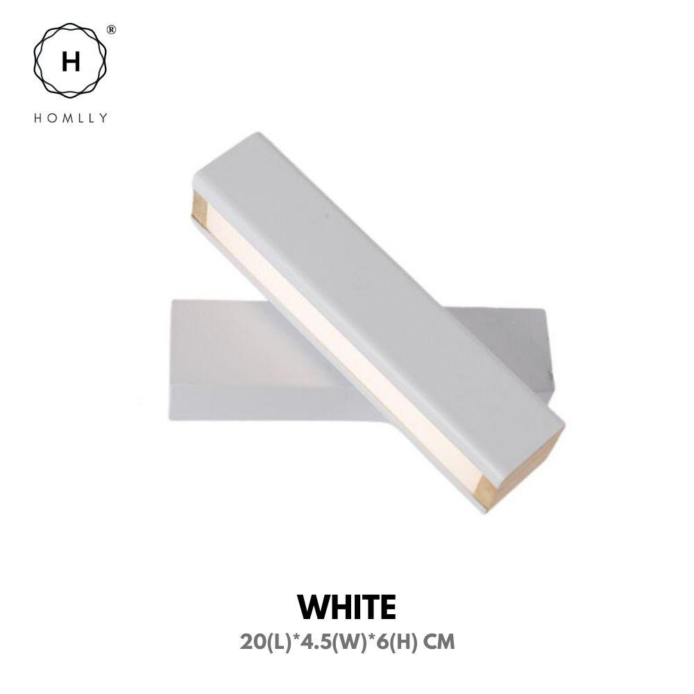

Homlly 330 Degree Rotating Bedside Wall Lamp White (3Tone)
