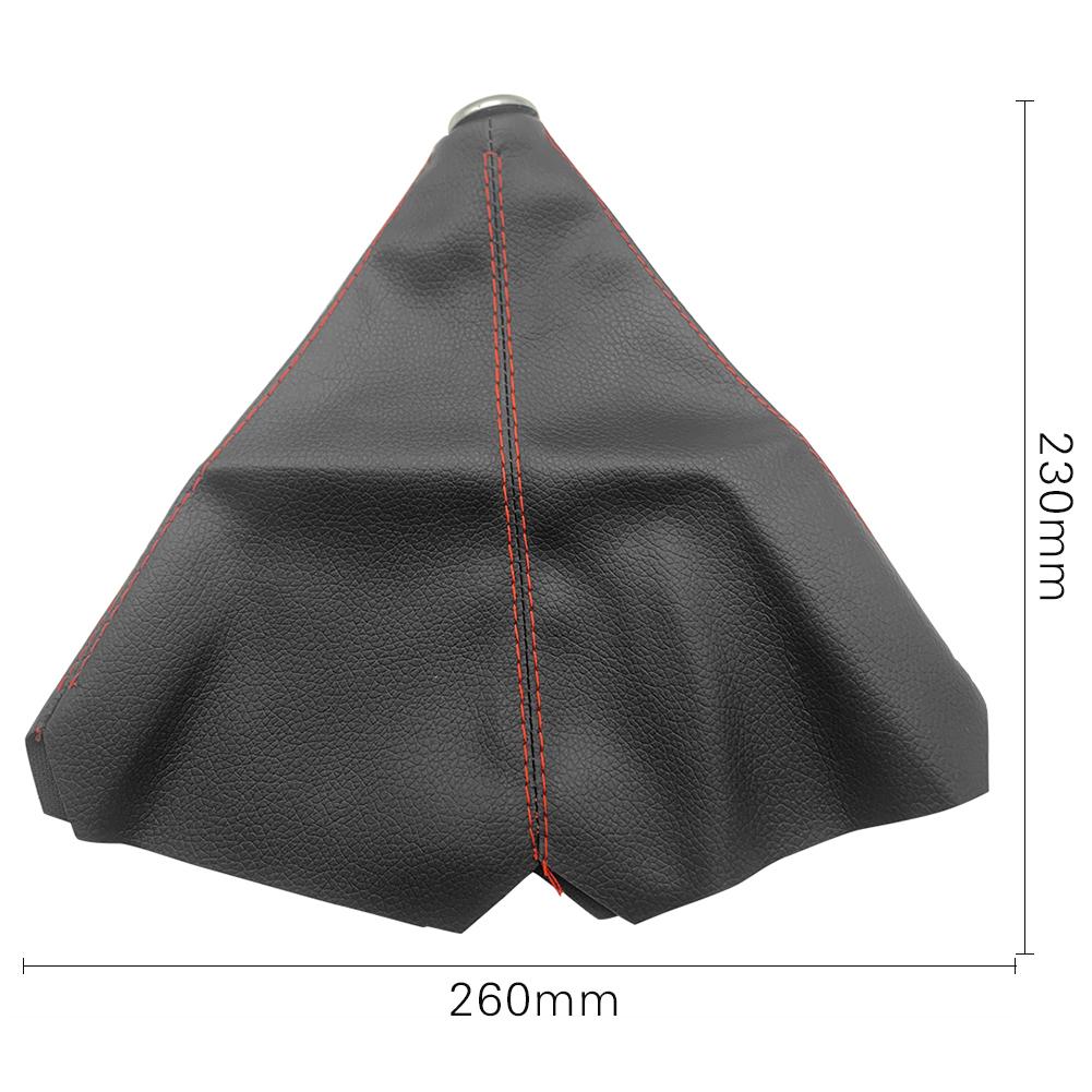PU Leather Gear Stick Shift Gaiter Boot Cover Manual Gear Shift Boot Cover Shift Collar Boot Dust Cover Car Decor Accessories