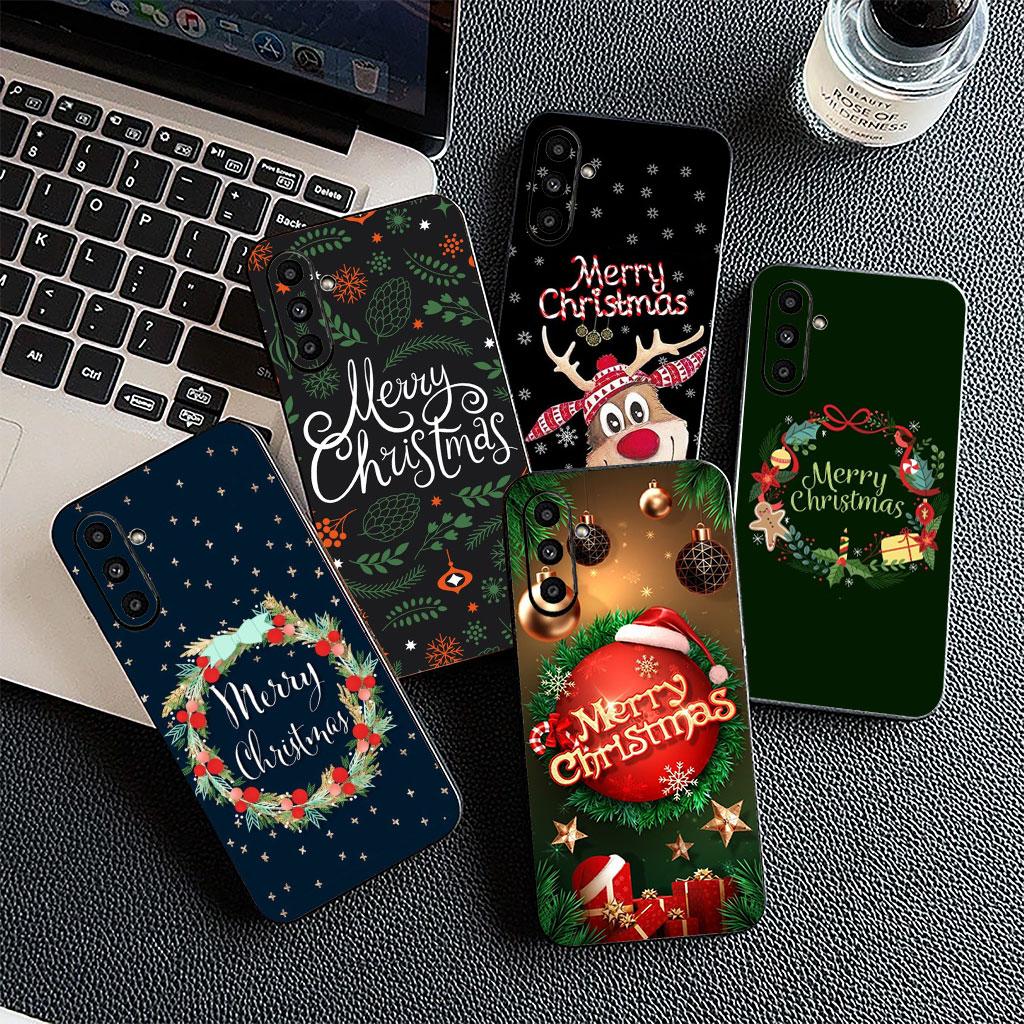 Snow Merry Christmas Tree Deer gift Silicone Phone Cover for Apple iPhone 17 Air 12 13 Pro Max Mini ProMax 7 + 8 Plus Soft Case