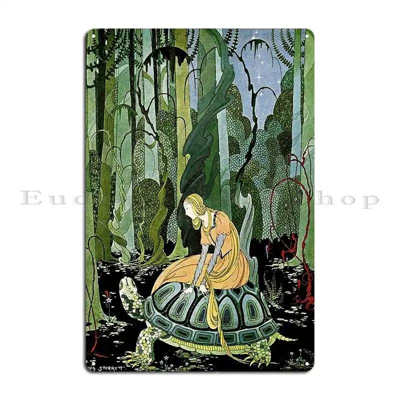 Hd Blondine And The Tortoise Metal Sign Poster Wall Decor Party Create Rusty Club Tin Sign Poster