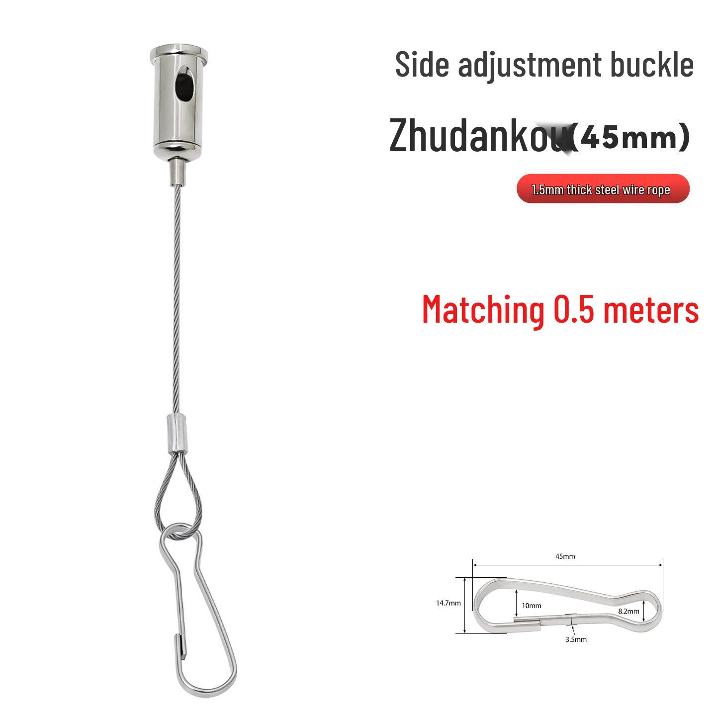 

Steel Wire Rope Hanging Pendant Light Safety Lanyard with Fixing Accessories for Billboards and Picture Hanging.