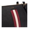 Bally Logo Red And White Woven Strap Tote Bag Shopping Bag Leather Shoulder Bag Women tote bags Black 6311549