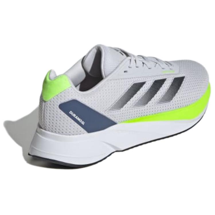 Adidas Duramo Sl Comfortable Versatile Non-Slip Breathable Lightweight Low-Top Running Shoes Unisex Running Shoes Gray Green IF1200
