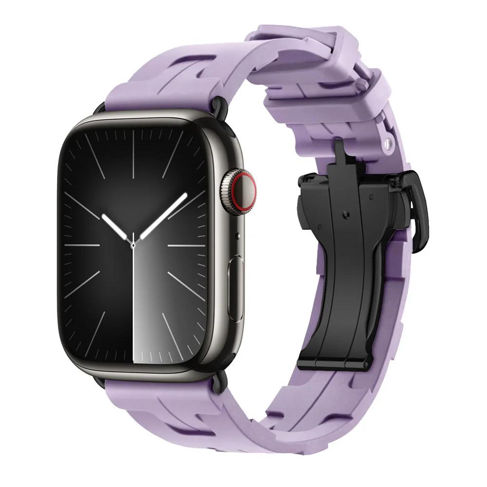 Con Logo Kilim Cinturino in Silicone a Giro Singolo Cinturino per Apple Watch 46mm 42mm Cinturino per Iwatch 11 10 9 8 Ultra3 49mm 45mm 38mm Cinturino per Orologio
