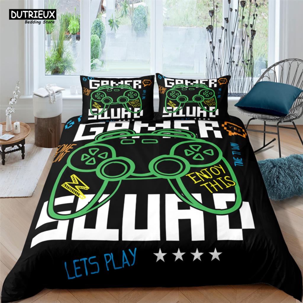Comforter Game Handle Fashion Player Polyester Bedding Sets Child Boys For Teens King Size Bedding Set