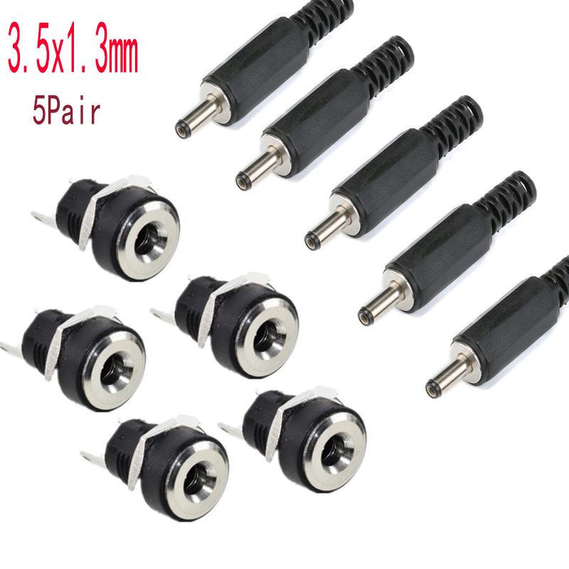 

10 шт. Роз єми DC 5.5x2.1мм 3.5x1.3мм 2.1 2.5 Штекер живлення DC Гніздо Мама Панельний монтаж Роз єм адаптера живлення DC