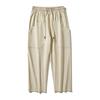Men Summer Drawstring Waist Pocket Casual Pants
