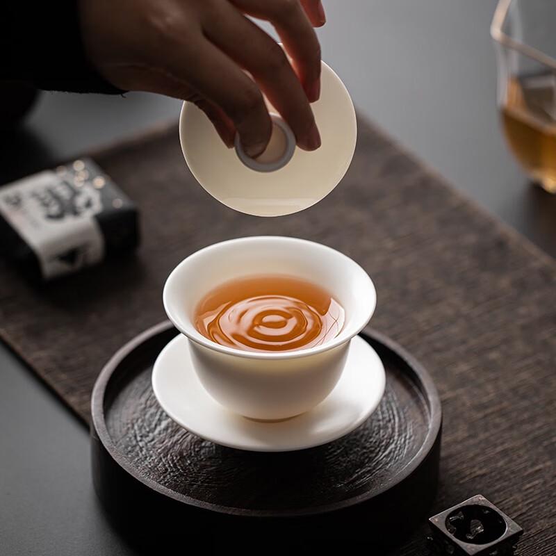 SUSHI CERAMICS Chiny Biały San Cai Gaiwan
