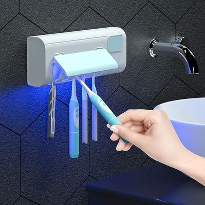 Smart Automatic Wall Mounted Toothbrush Sterilizer Toothpaste Dispenser Holder Toothpaste Squeezer