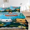 Octonauts Adventure Underwater Print 3Pcs Bedding Setduvet Cover With 2 Bedropillowcase Home Birthday Gift