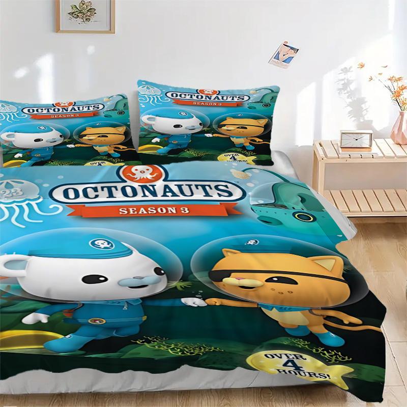 Octonauts Adventure Underwater Print 3Pcs Bedding Setduvet Cover With 2 Bedropillowcase Home Birthday Gift