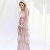 2026 European and American ins new women's clothing hot-selling temperament elegant sleeveless ruffle edge dress