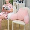 Solid Color Simple Plush Backrest Can Be Disassembled and Washed Home Sofa Protect The Waist Soft Cushion Large Size Pillow