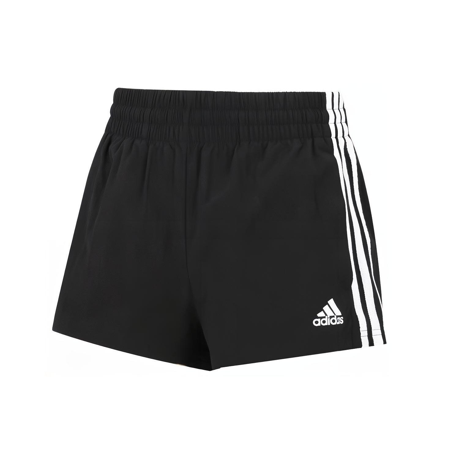 (WMNS) adidas Essentials 3-Stripes Woven Shorts Loose Fit Asia Sizing Black White Women s HE9345 XL