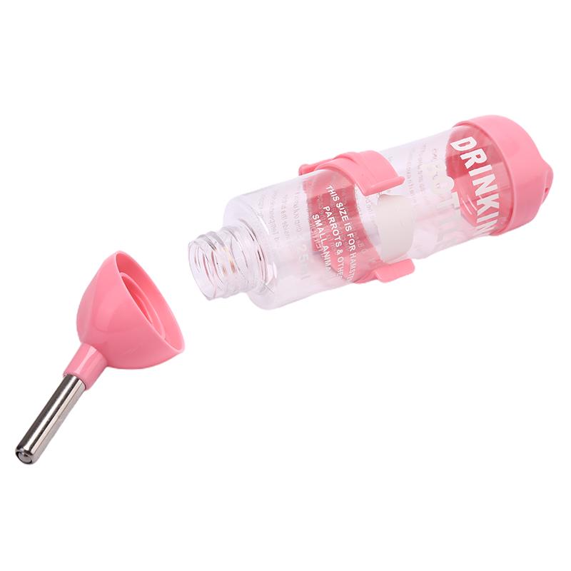 125ml plastová láhev na vodu pro křečky, závěsná láhev na pití pro domácí mazlíčky